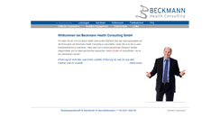 Desktop Screenshot of beckmann-health-consulting.de
